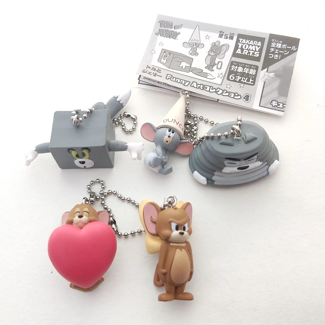 现货 日本TOMY多美卡猫和老鼠搞怪造型4 汤姆和杰瑞收藏摆件 扭蛋