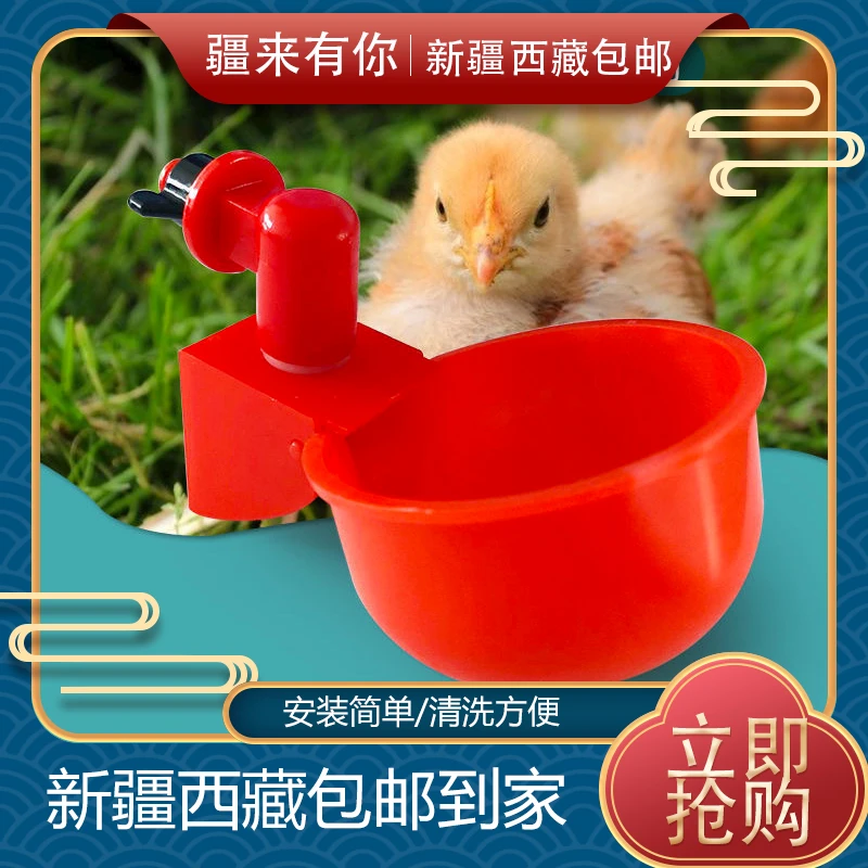 【新疆包邮】家禽自动喂水器自动饮水机喂食器鸡鸭鹅养殖养鸡饮水碗