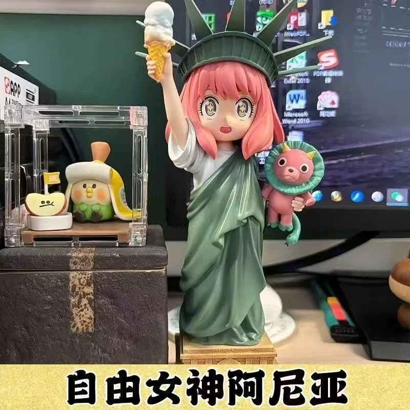 自由女神像阿尼亚间谍过家家动漫周边礼品国手办桌搭模型摆件