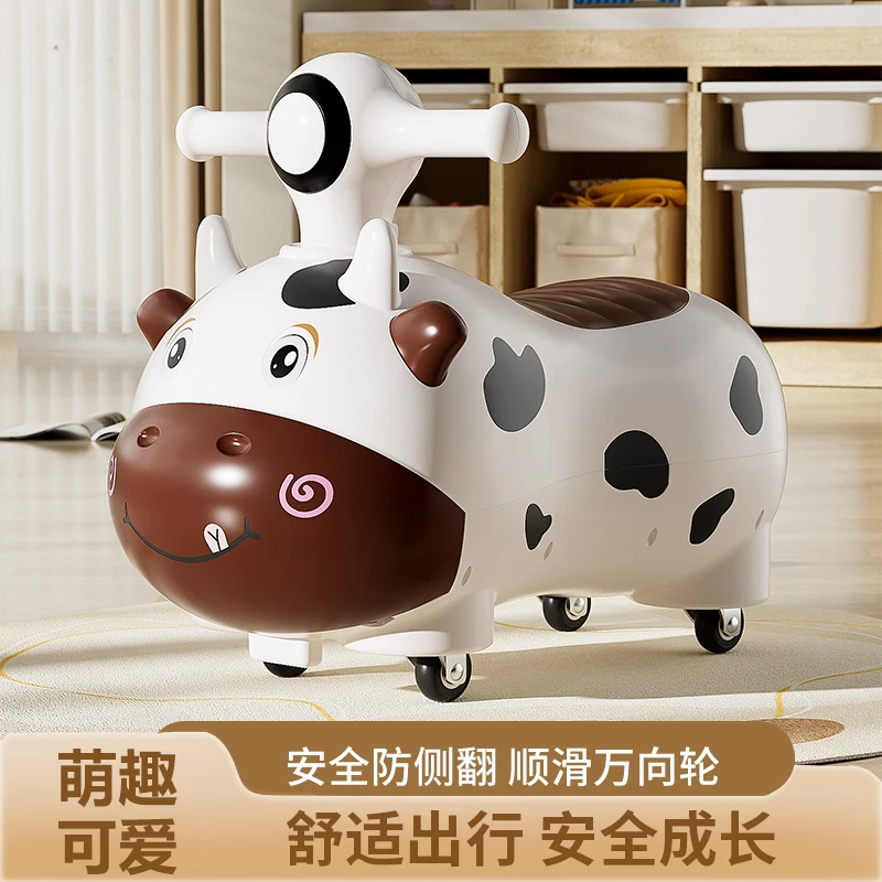 滑行车新款扭扭车灯光音乐助步车婴儿1-3岁玩具男女花生车扭扭车