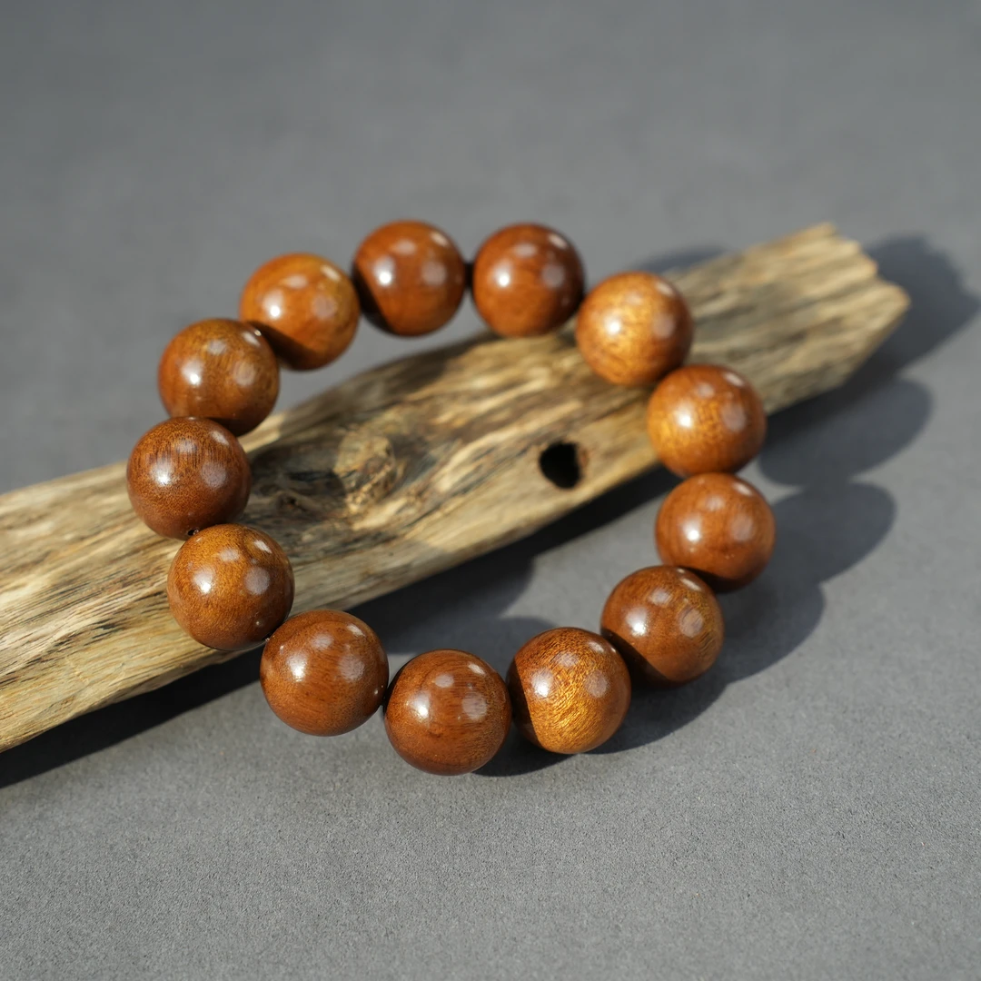 涣尒1.8金丝楠小叶桢楠木手串G05