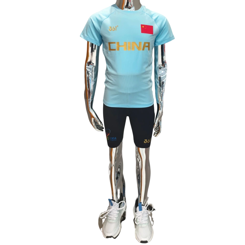 透气跳绳服国家队同款跳绳服比赛专用速干圆领