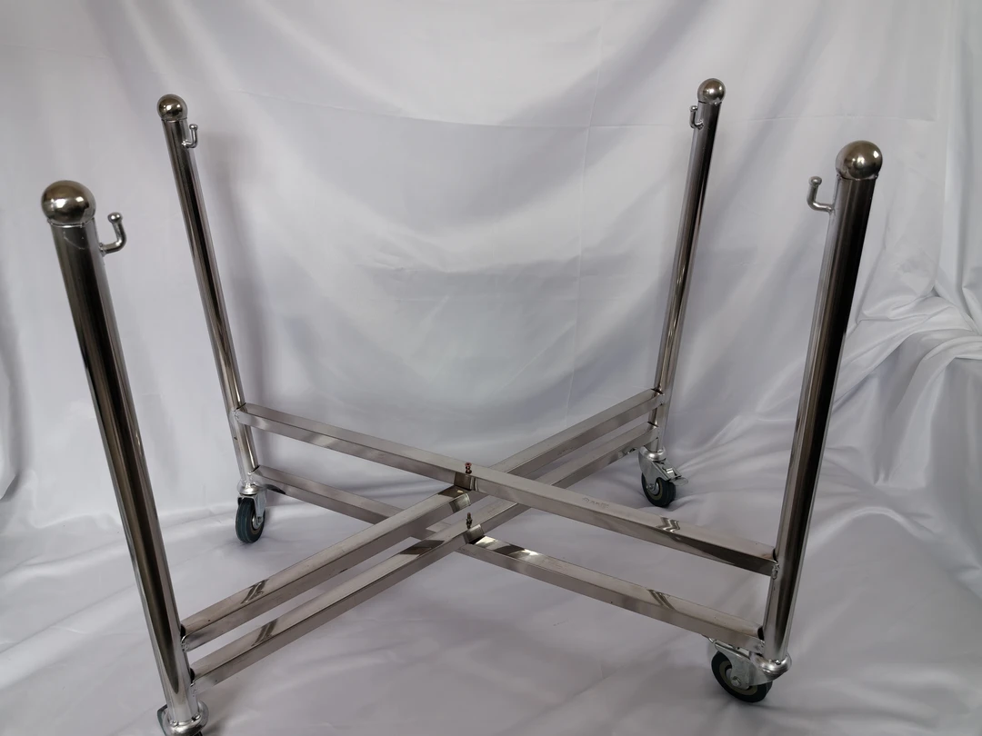 排鼓堂鼓不锈钢挂架坐架可折叠便携式鼓架加厚管加大轮