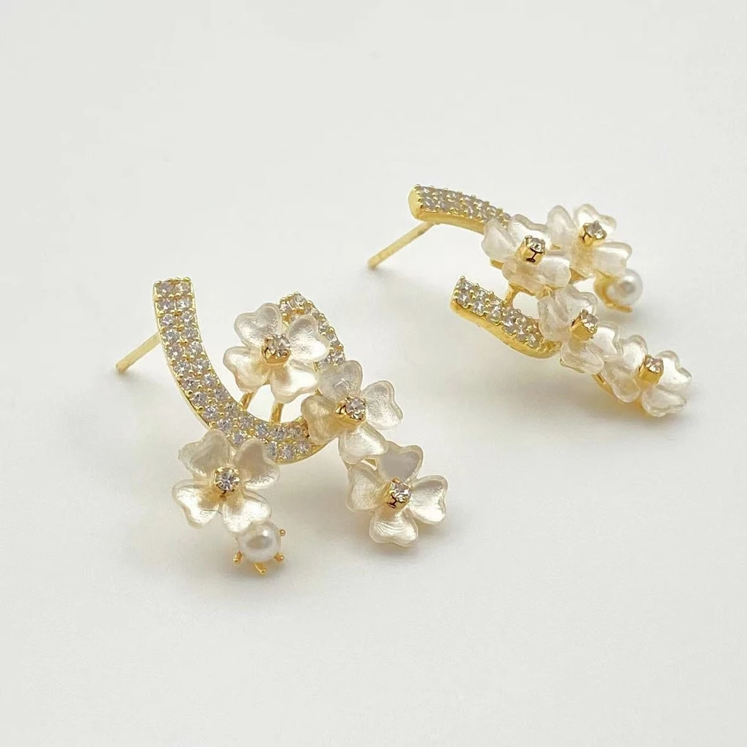 铜合金耳饰 名式 铜合金耳饰 ——木木（MM25）黄色 时尚耳饰