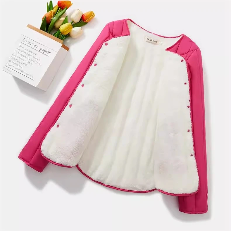 反季清仓加绒内胆棉衣女短款秋冬季羊羔绒棉服贴身内穿小棉袄外套