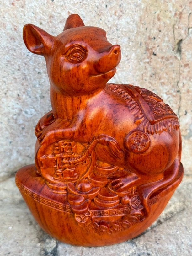 巴花材料十二生肖，尺寸9×5.5×12厘米，单个价格工艺品雕刻创意手工