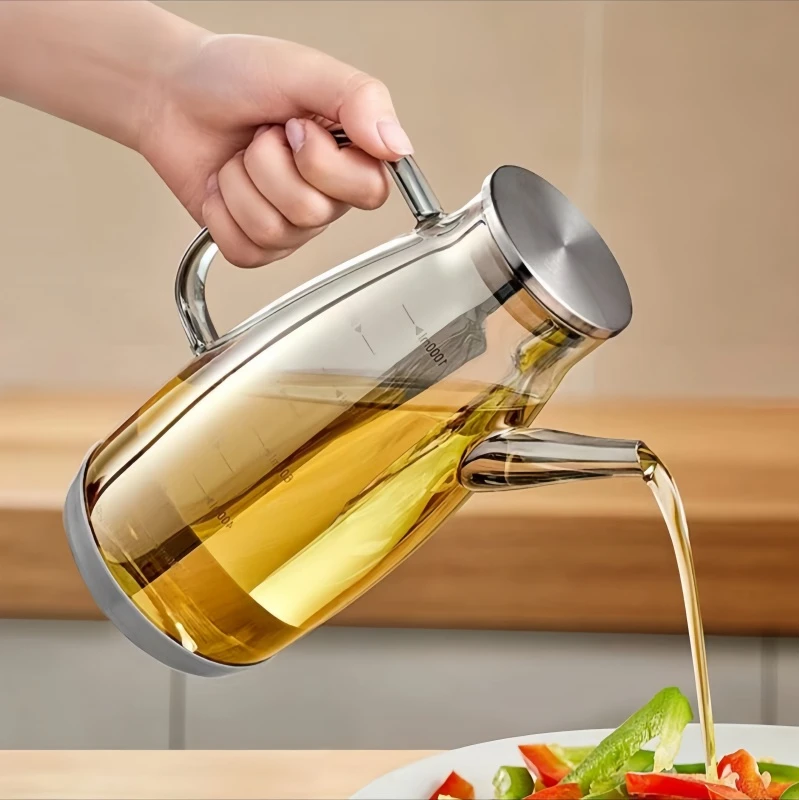 2025新款油壶厨房专用高档油壶不挂油家用油壶大容量装油瓶防漏油