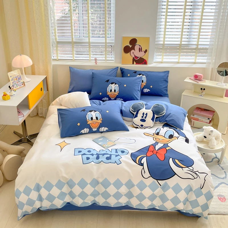 DISNEY/迪士尼2023儿童床上用品三件套床上四件套纯棉100%四件套