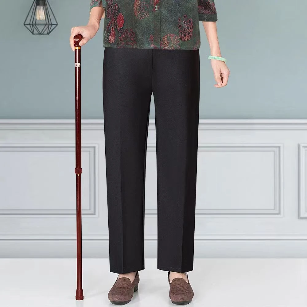 秋冬中老年女裤加绒加厚妈妈裤子外穿棉裤女老人裤子女宽松奶奶装