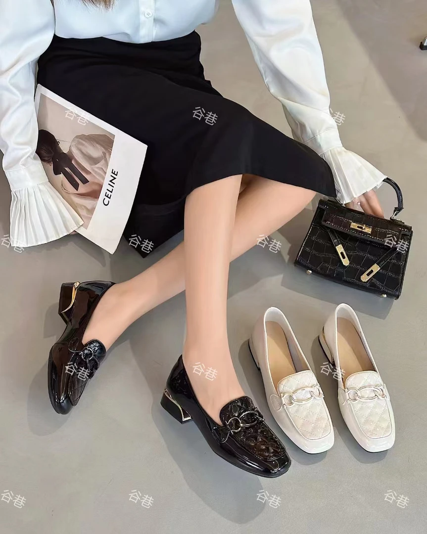 【女神】新款百搭舒适款女士休闲乐福鞋9118