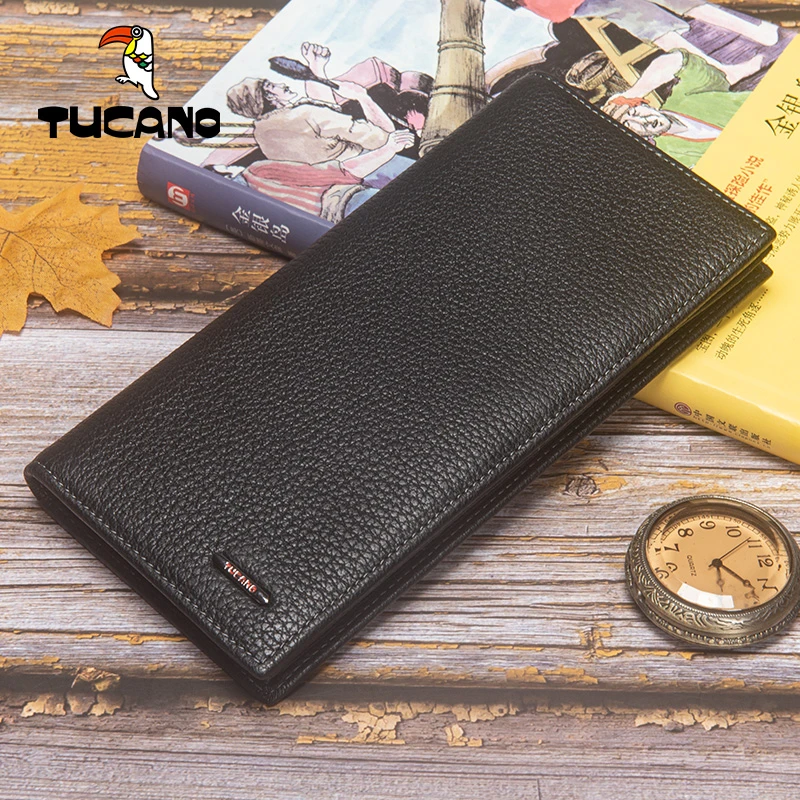 TUCANO/啄木鸟2024男士商务头层牛皮钱包真皮皮夹休闲长款钱夹