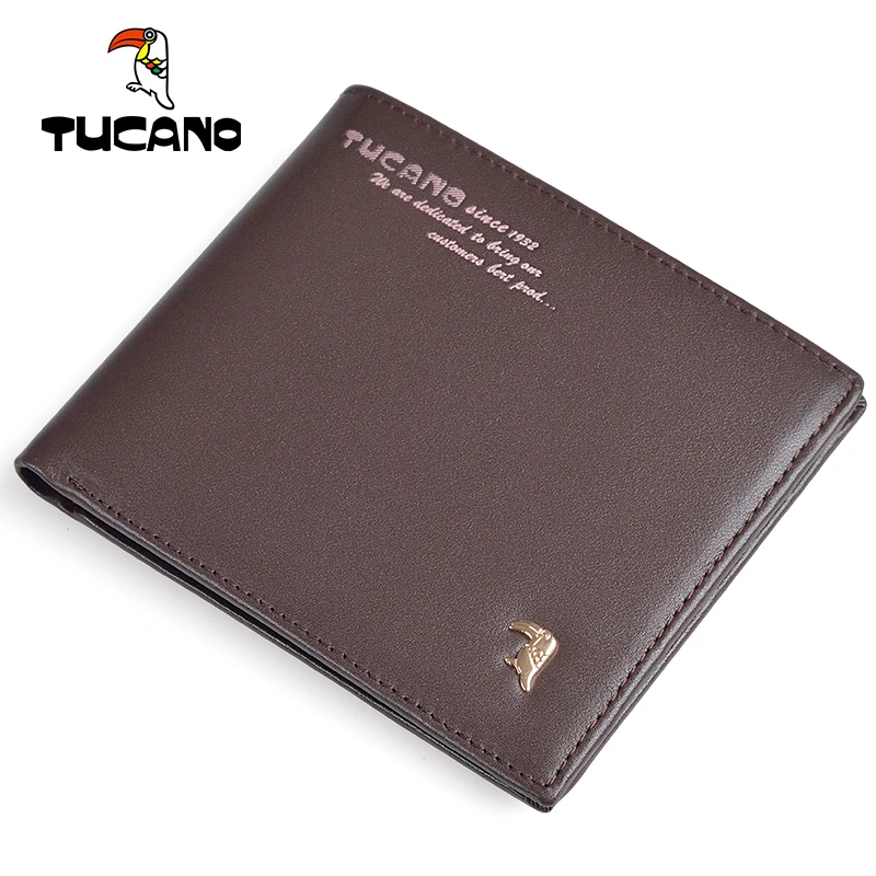TUCANO/啄木鸟钱包男短款真皮头层牛皮男款超薄横款皮夹钱夹