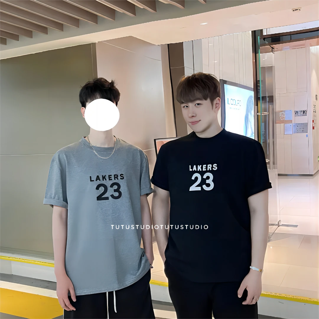 TUTU原创3.0 情侣装宽松刺绣字母T恤#T0297