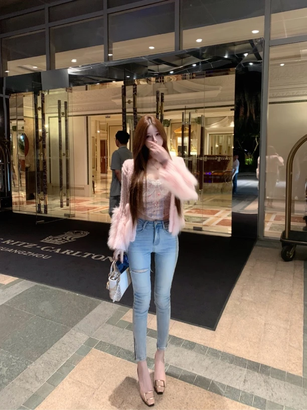 TUTU【很很很显腿长】高腰显瘦修身时尚百搭直筒牛仔小脚裤#CK1227