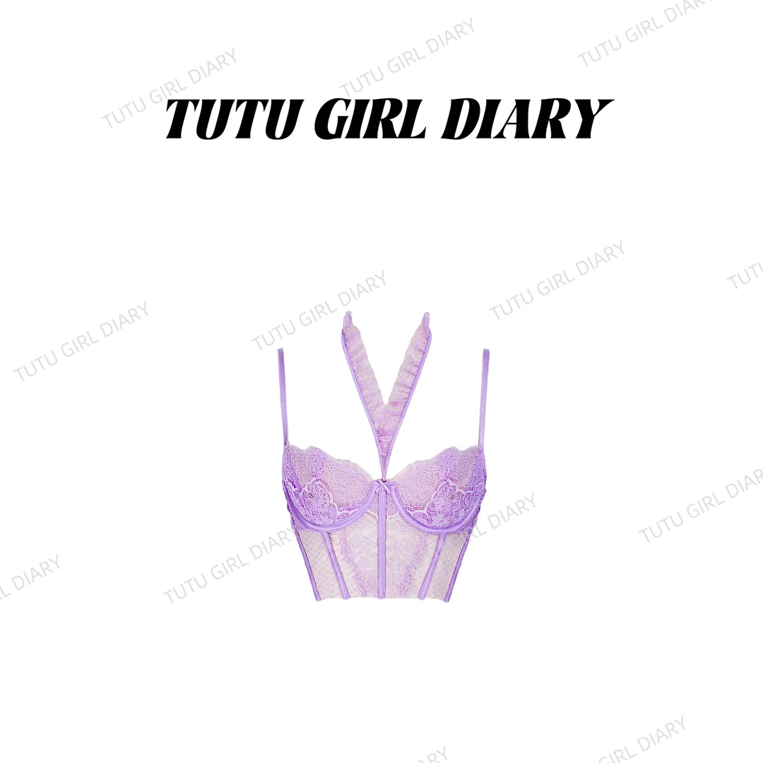 TUTU【维秘即视感】时尚性感透气时尚钢圈蕾丝胸衣吊带#BX1208