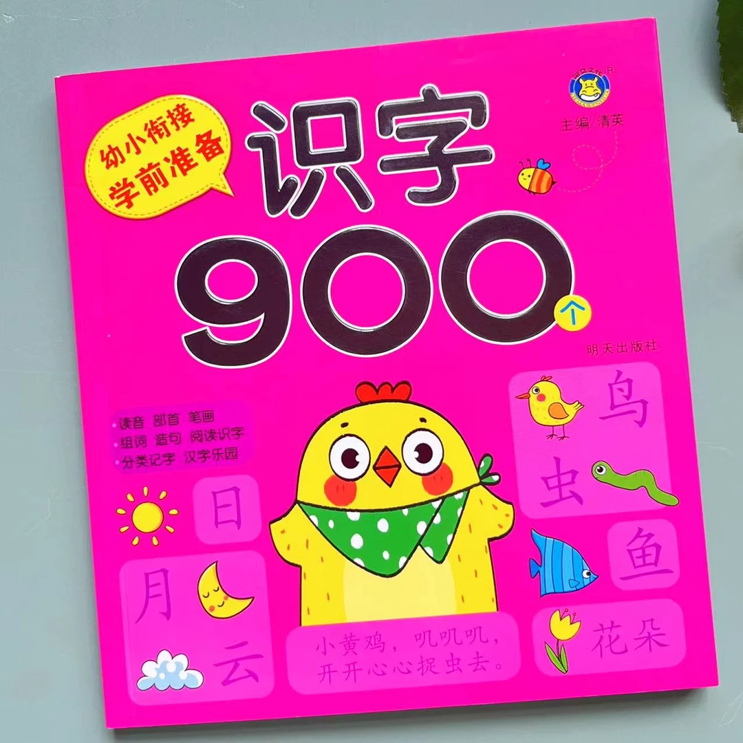 正版幼小衔接学前准备识字900个 幼儿园中大班早教书课外阅读书籍