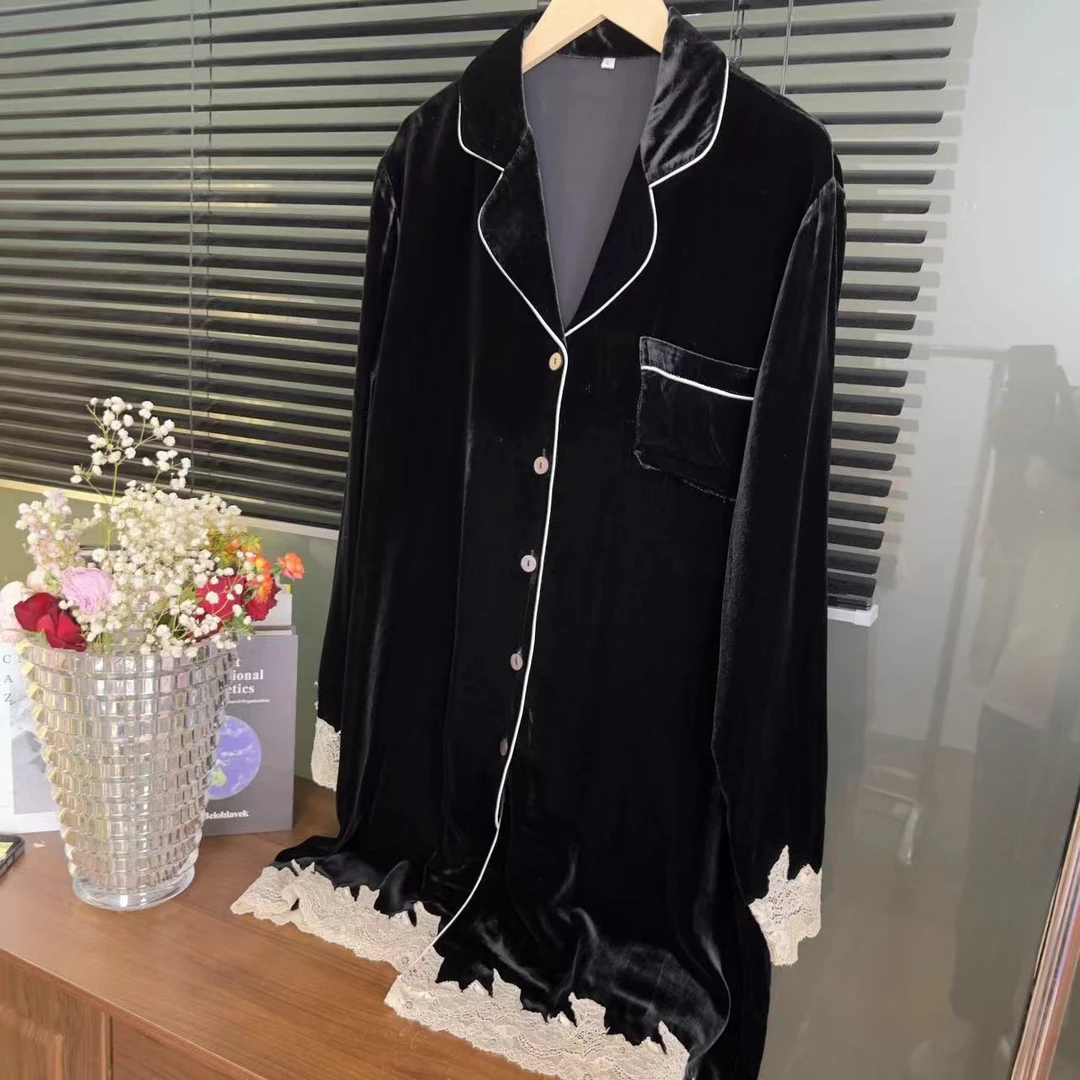 【老板娘自播】100%桑蚕丝重磅加密加厚真丝套装S2070