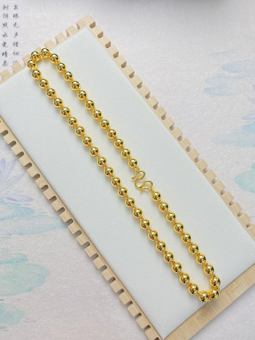 合金项链 光珠卡12项链 时尚潮流气质嘻哈街拍 足银百搭款