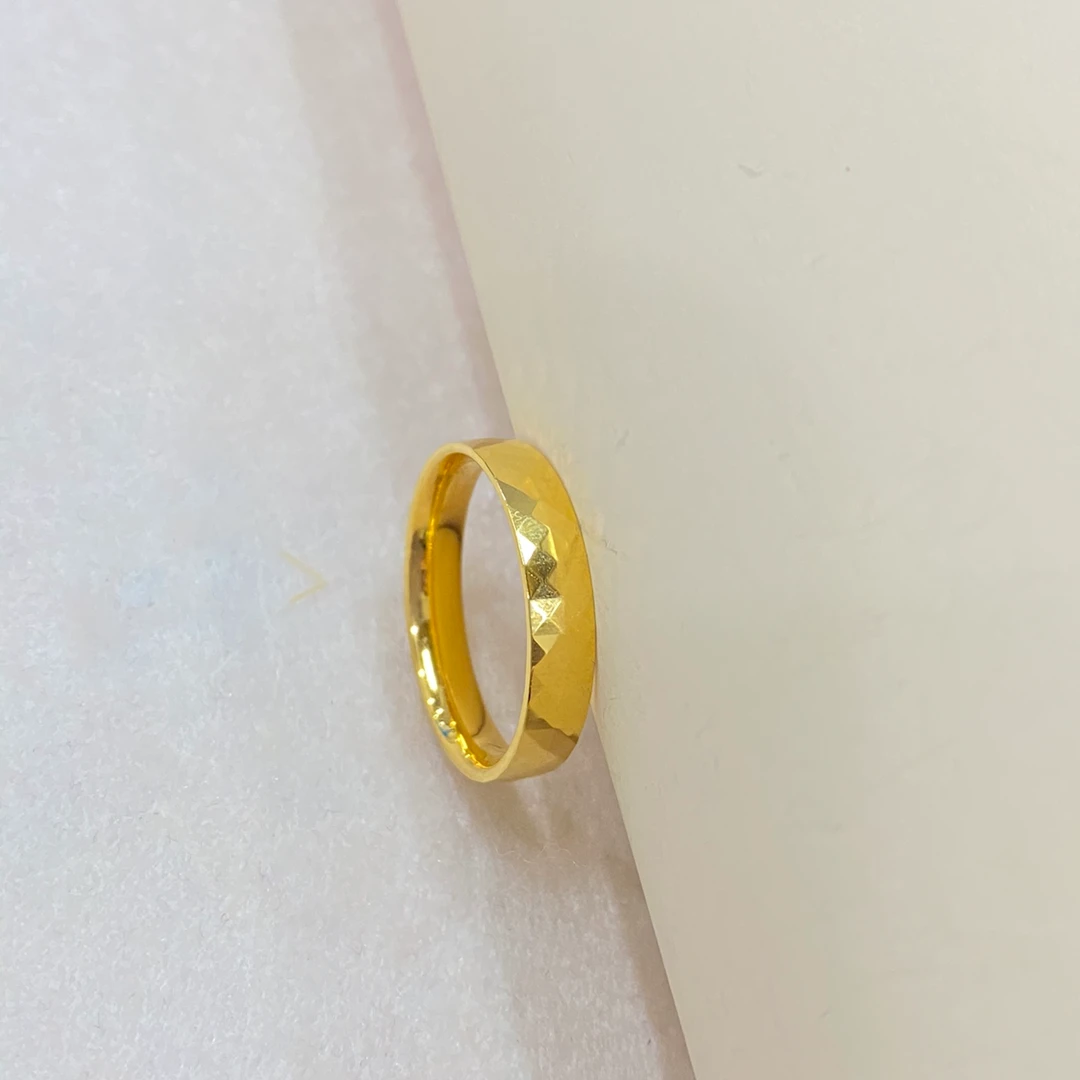 足银戒指 足银戒指 镜面菱形戒指 气质包银时尚百搭经典大气