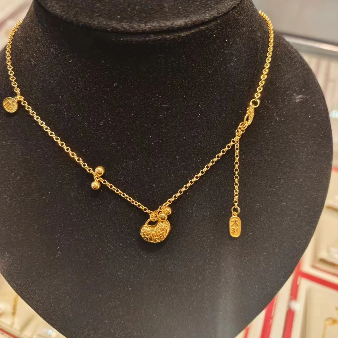 合金项链 足银小胖福