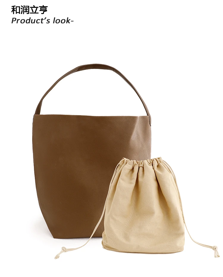 256LiHeng订制皮经典时尚简约百搭休闲水桶包