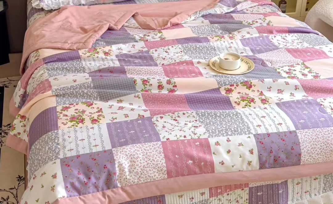 【韩系百福】150*200cm高端火山岩保暖亲肤水洗棉盖被亲肤透气