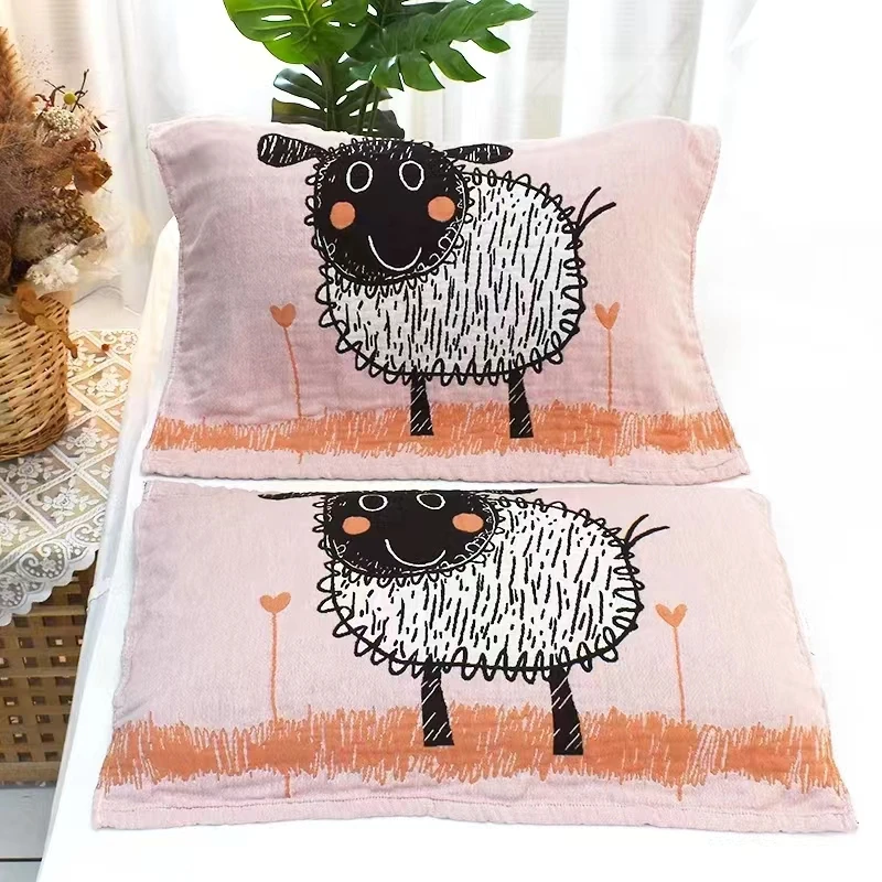 【绵羊羊枕套】54*78m一对装精梳棉枕套加厚透气高档吸汗柔软