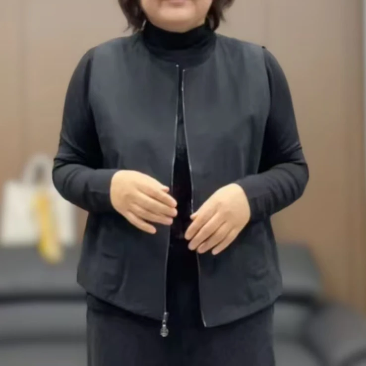 【香香优选】韩国女士净版圆领马甲新款洋气舒适百搭大码休闲简约