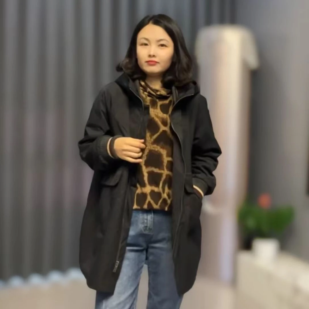 【香香优选】韩国女士中长款高端棉服新款时尚洋气休闲舒适保暖气质