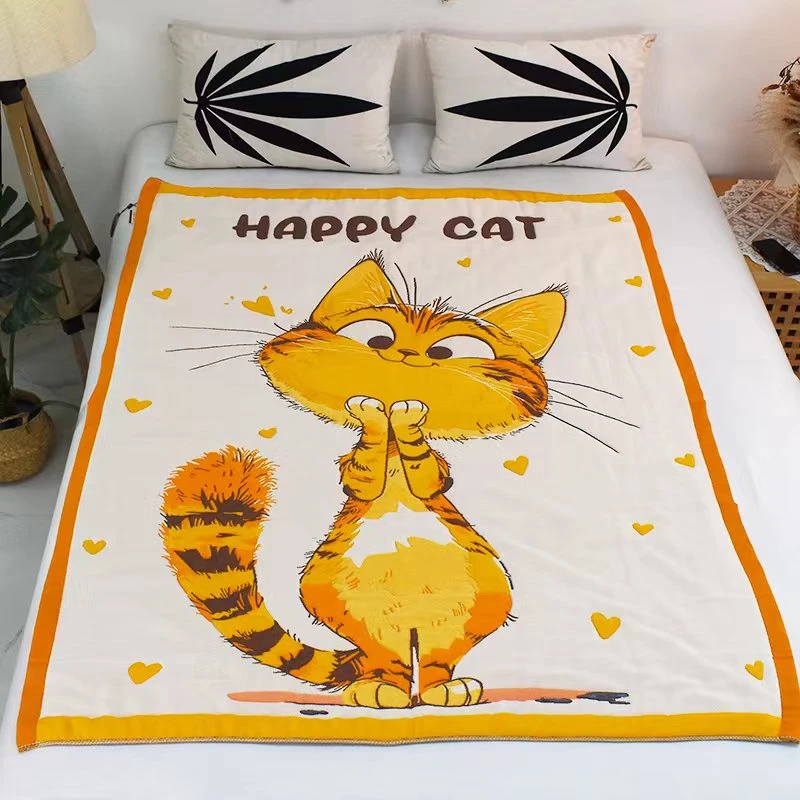 嗨皮猫面包被120cm*150cm