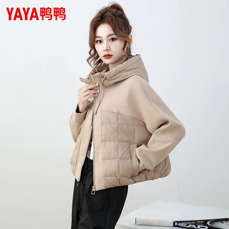 鸭鸭轻薄羽绒服女2024年户外运动百搭短款休闲时尚YE4A60382A6