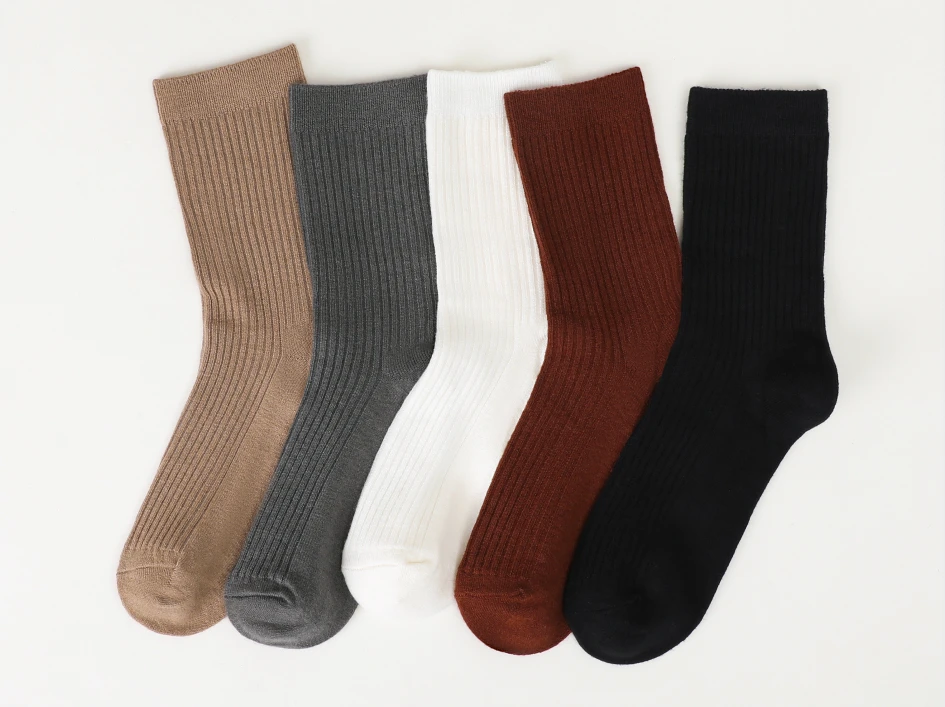 晓夏自制 "艾草香薰羊毛袜" 五双一盒 集保暖防臭透气袜