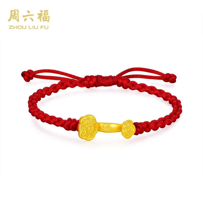 ZHOU LIU FU/周六福如意手串黄金足金-Y7244-ch