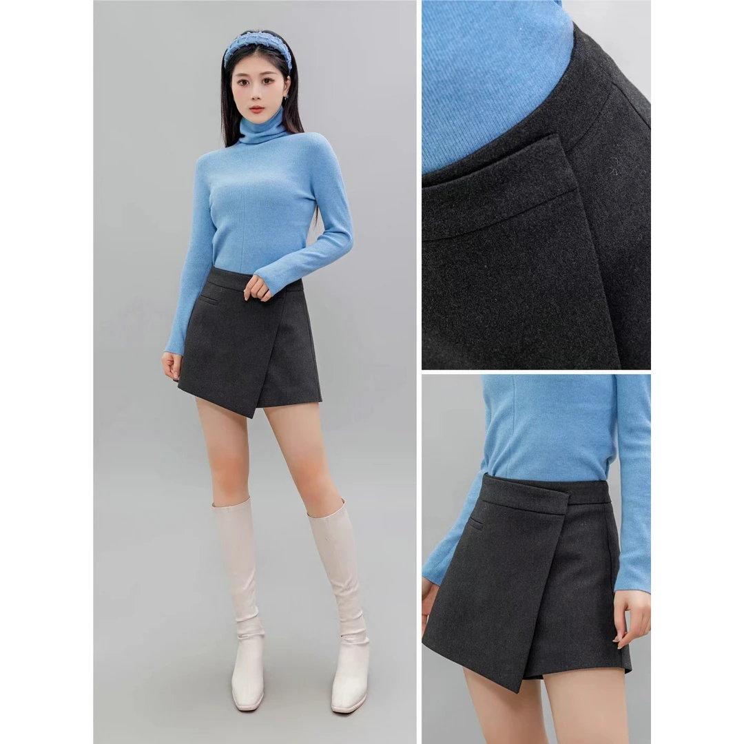 她之蝶时尚面料短裤3244049