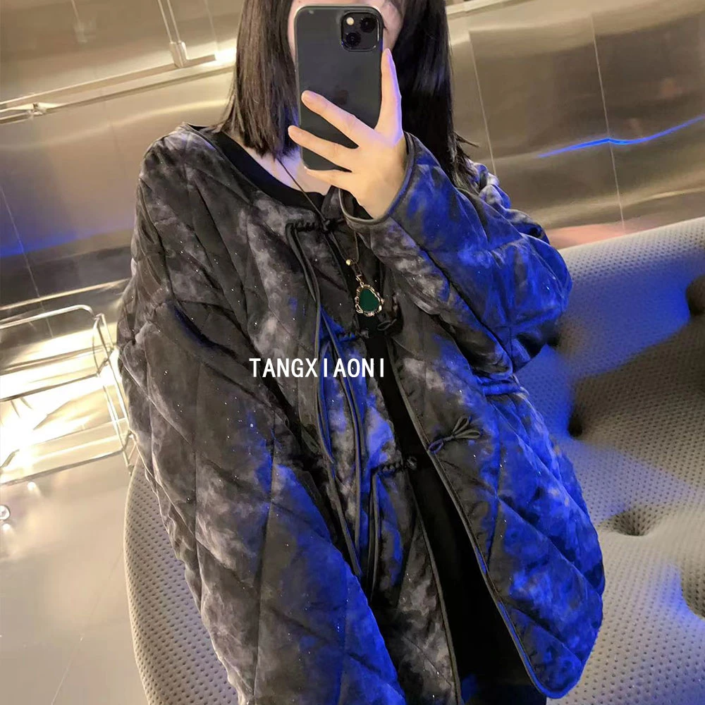 【深蓝&星邃】星空棉衣潮牌女装