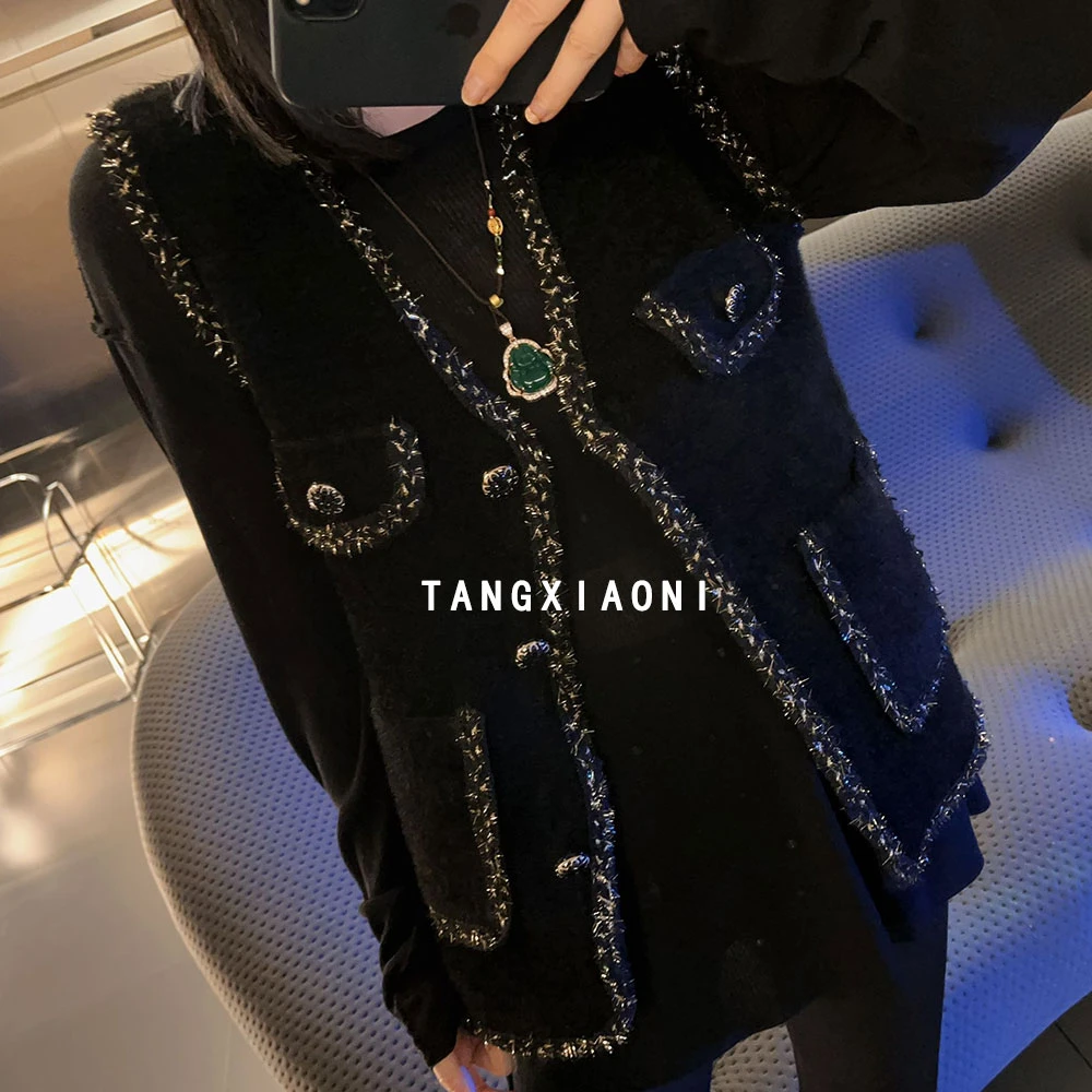 小定单出 黑金手工边马甲