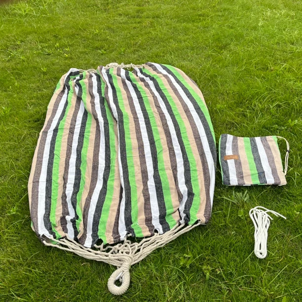 户外吊床秋千帆布吊床自驾游露营野餐便携宿舍加厚条纹