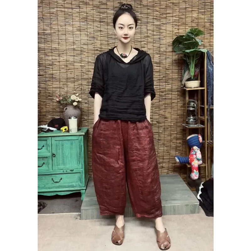 欧洲站2025年夏季新款时尚休闲风穿搭显瘦纯色连帽上衣宽松裤子女