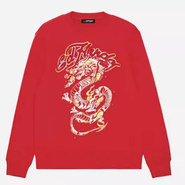 Ed Hardy/埃德哈迪新春贺岁款龙年限定圆领卫衣E1QAM112