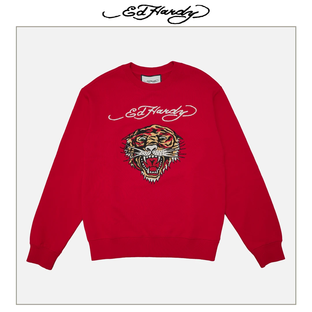 Ed Hardy/埃德哈迪经典虎头系列卫衣E1OWW042