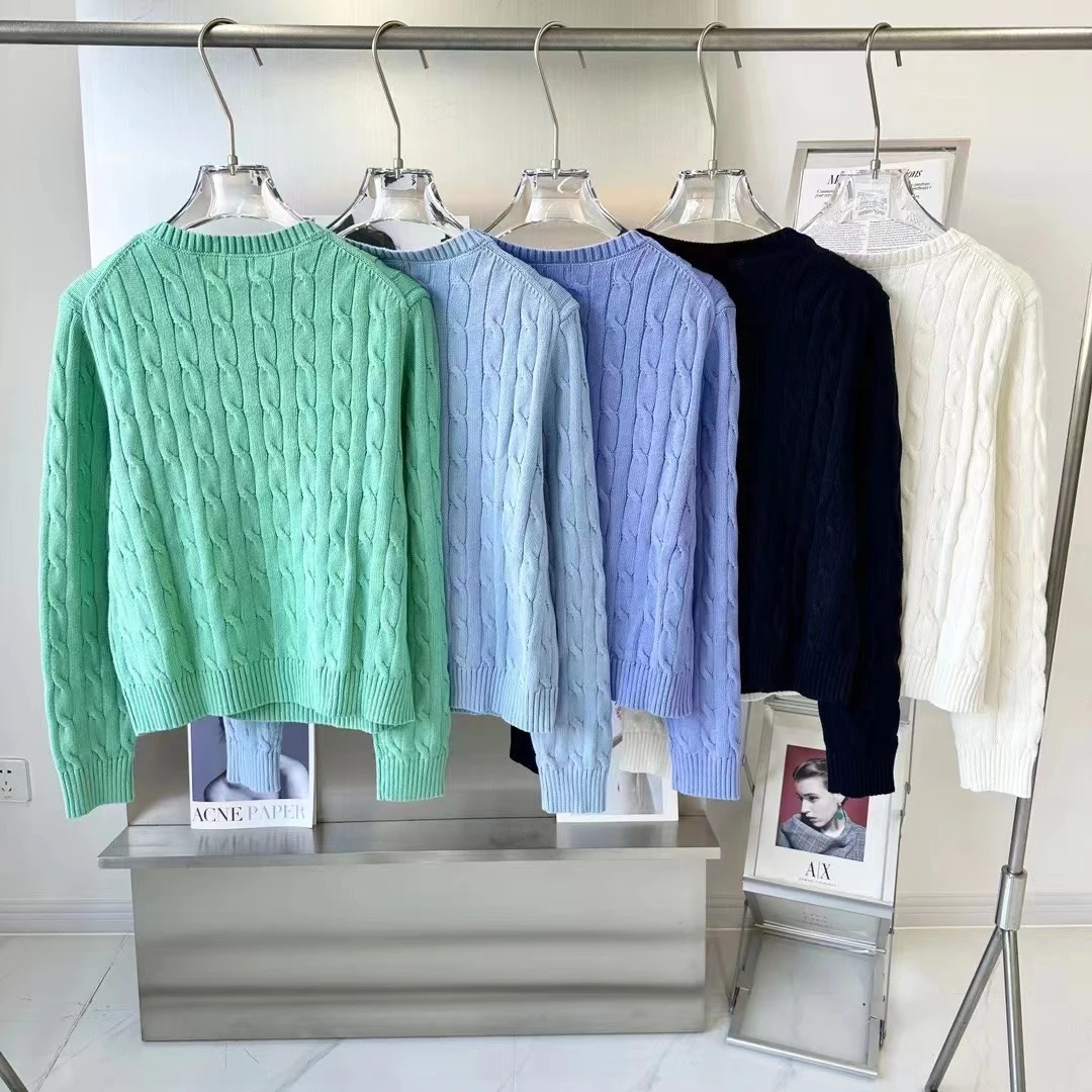 Eaglelyb时尚百搭经典款高端针织圆领套头毛衣