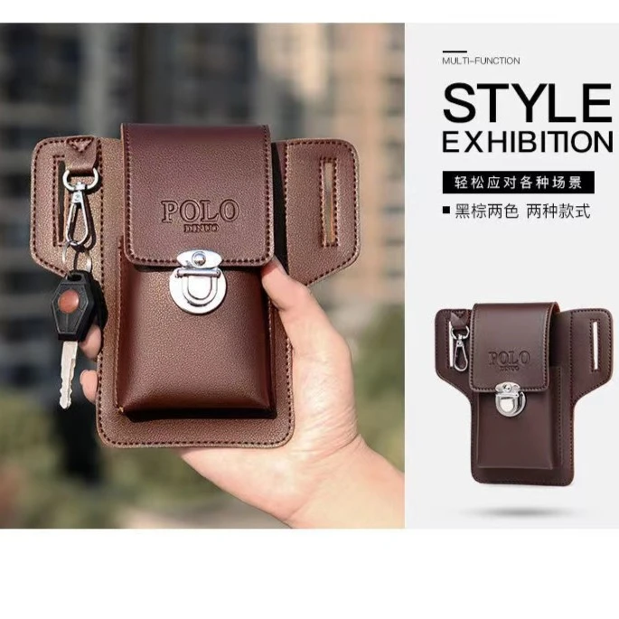 可境 新款双手机包腰包跑步工地干活活穿皮带放钥匙腰包