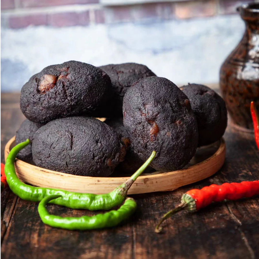 湖南武冈千年古城乡里柴火猪血丸子 一个175克