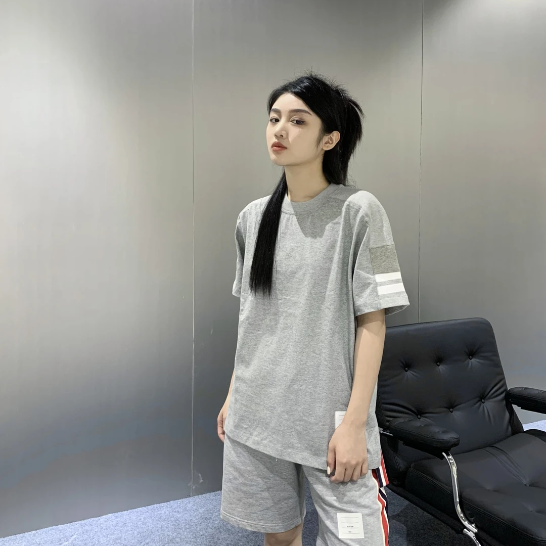 2025SS夏季新款潮流时尚运动休闲百搭宽松拼接撞色男士半短袖t恤