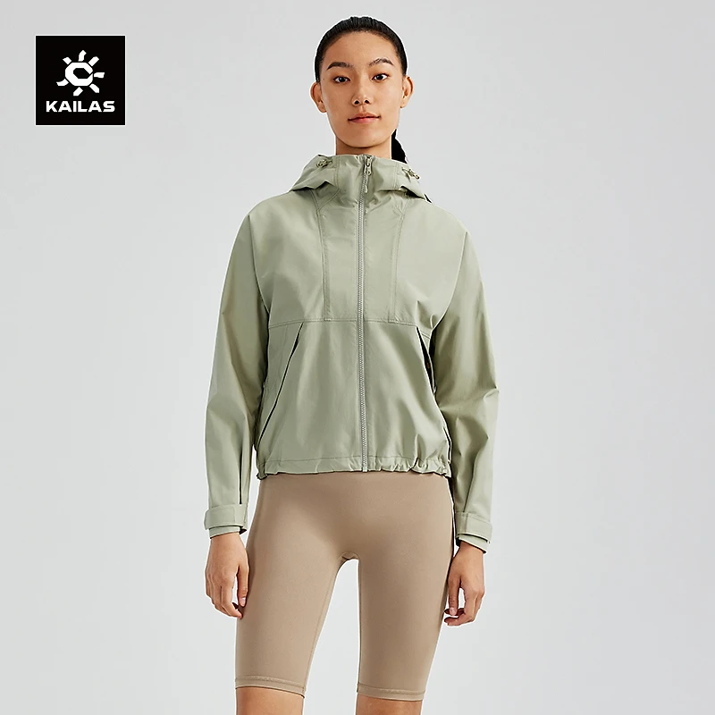 KAILAS凯乐石 防风衣外套短款防泼舒适户外运动徒步登山服女款