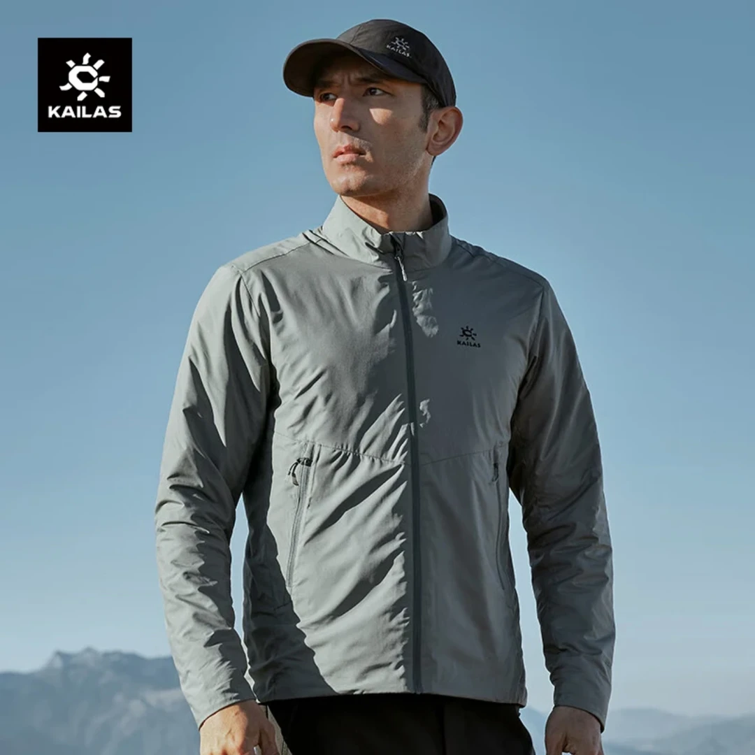 KAILAS凯乐石 精灵薄棉立领外套徒步轻量防泼夹克男款 KG2330130