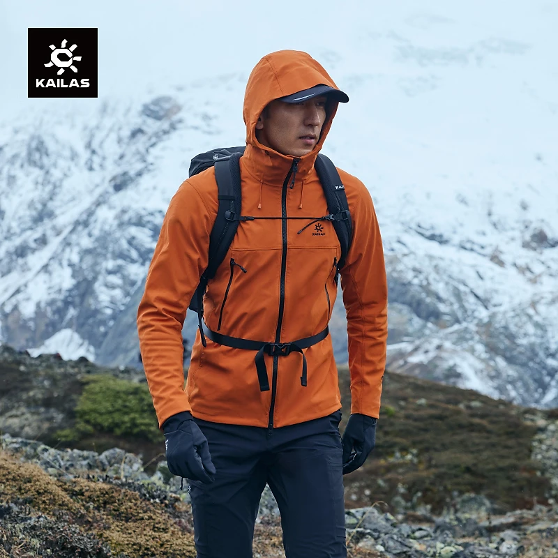 KAILAS凯乐石 软壳衣GTX 3L白标防风保暖户外登山连帽外套男女