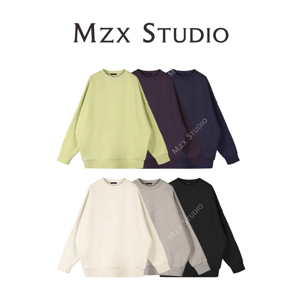 MZX 全棉加绒宽松极简百搭卫衣SY6647-Y