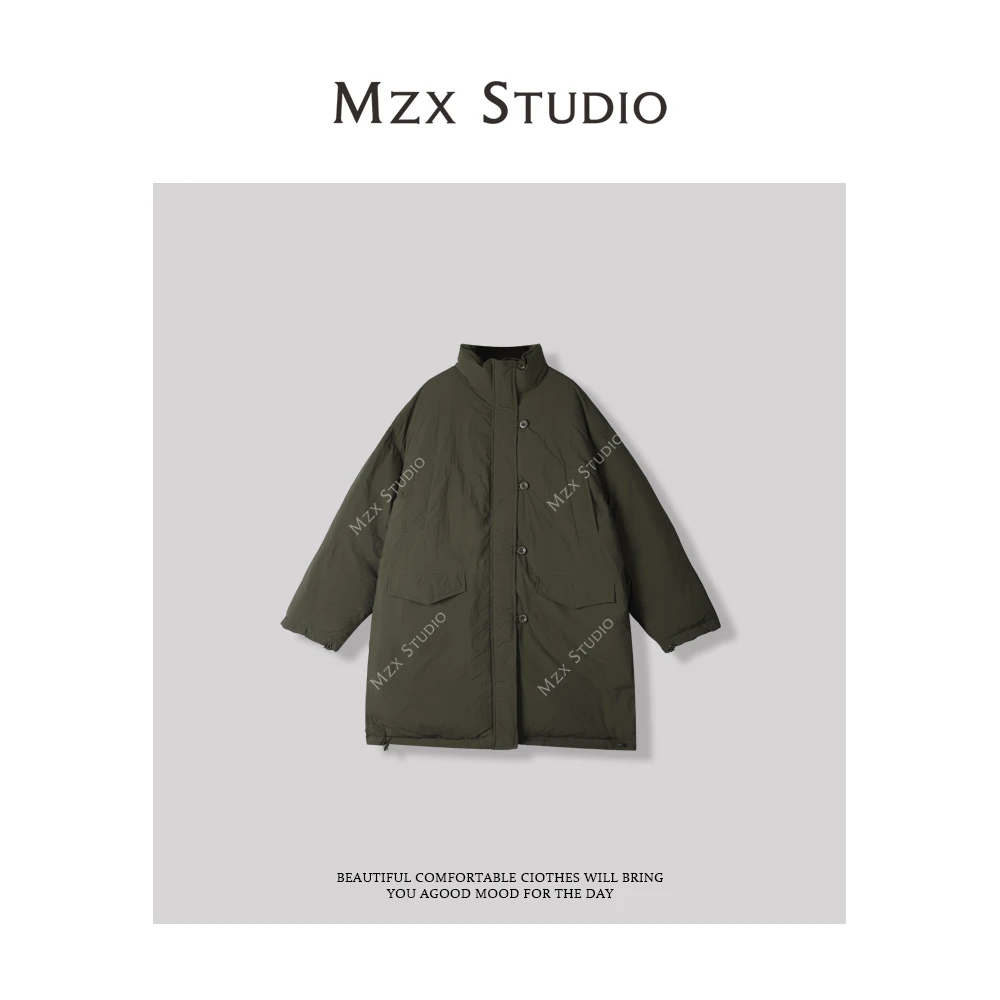 MZX 极简立领韩系中长款羽绒服YR4508-M