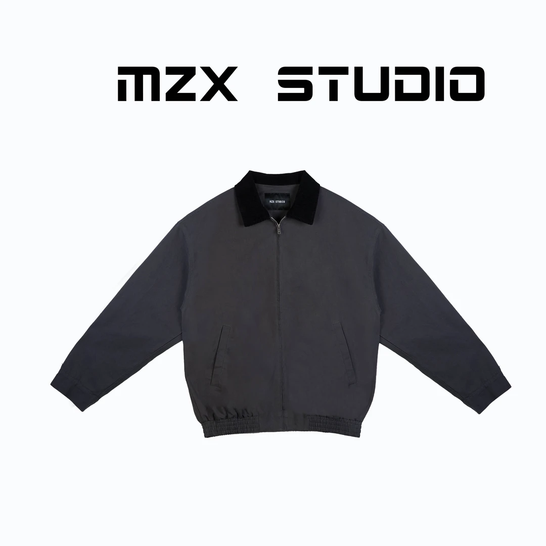 MZX 全棉复古宽松大版灯芯绒领外套WT6347-F